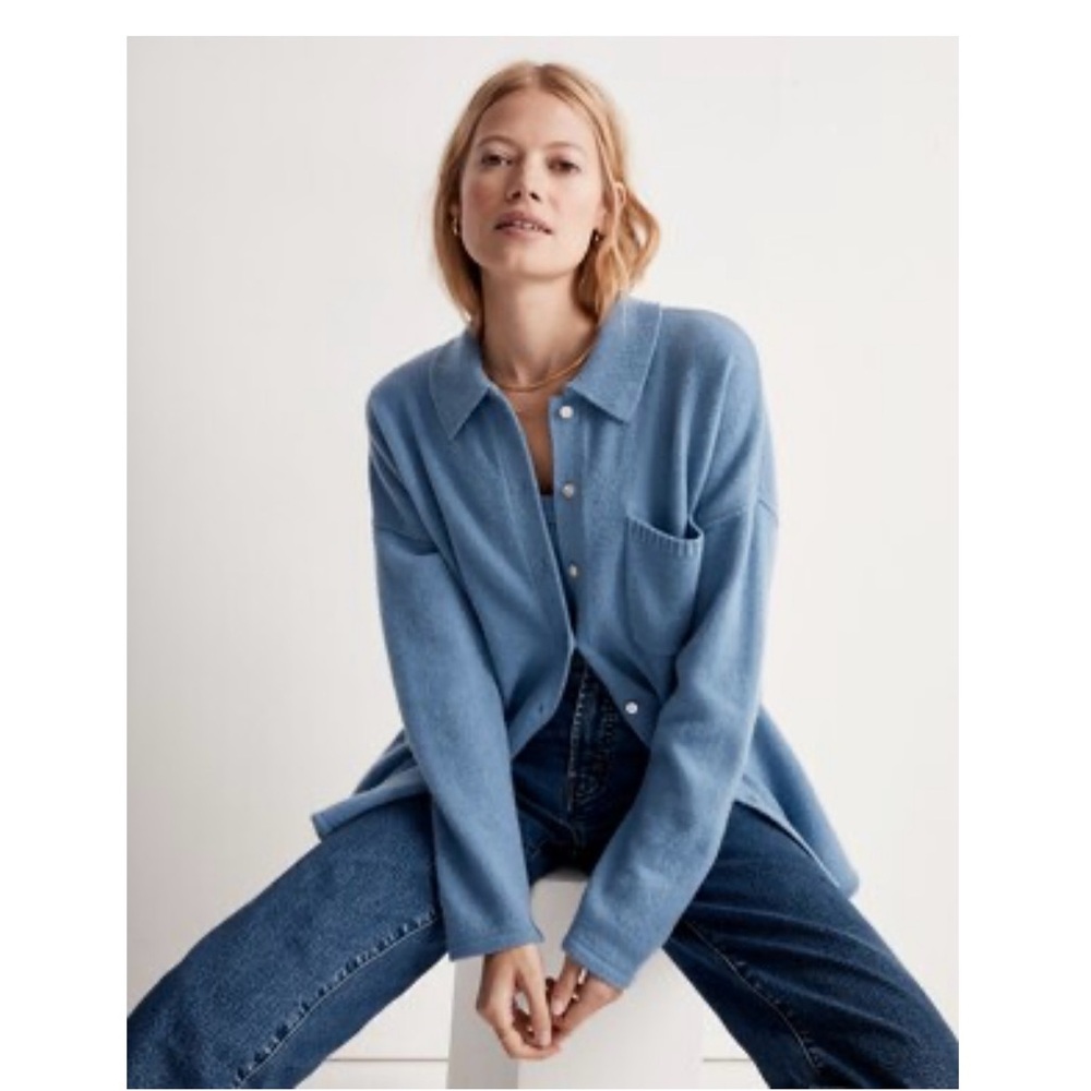 Donni x Madewell Cashmere Button-Down Sweater